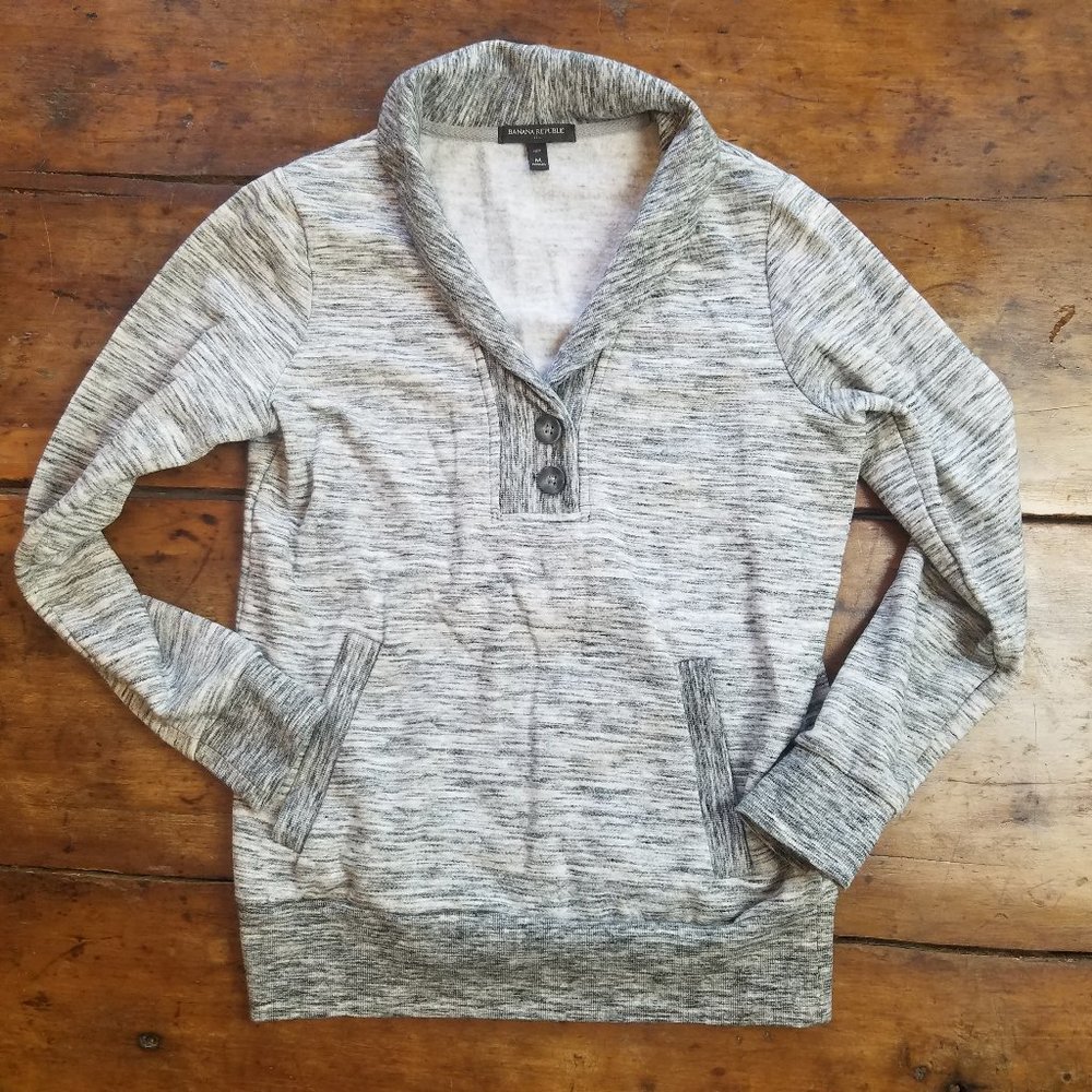 Cute Soft Banana Republic Fisherman Collar Sweater